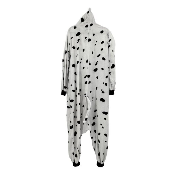 Silver Lilly Funziez Dalmatian Dog One Piece Zip Up Costume Size L Animals PJs - Picture 3 of 6